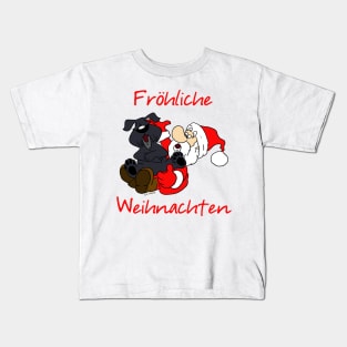 Merry Bouvier Christmas Kids T-Shirt